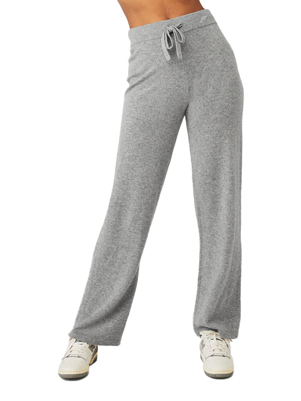 Cashmere High-Waist Jet Set Wide Leg Pant